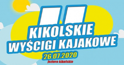 Plakat zawody kajakowe