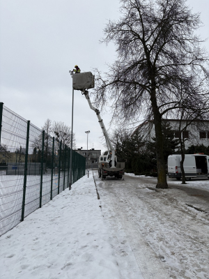 Wymiana oświetlenia zewnętrznego na boiskach sportowych Orlik w Kikole przy ul. Targowej