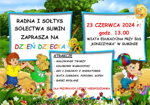 Radna i Sołtys sołectwa Sumina zaprasza na Dzień Dziecka 🥳
