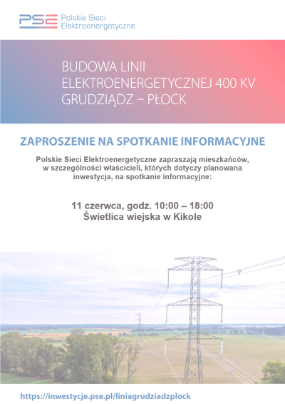 Zaproszenie informujące o II turze konsultacji społecznych