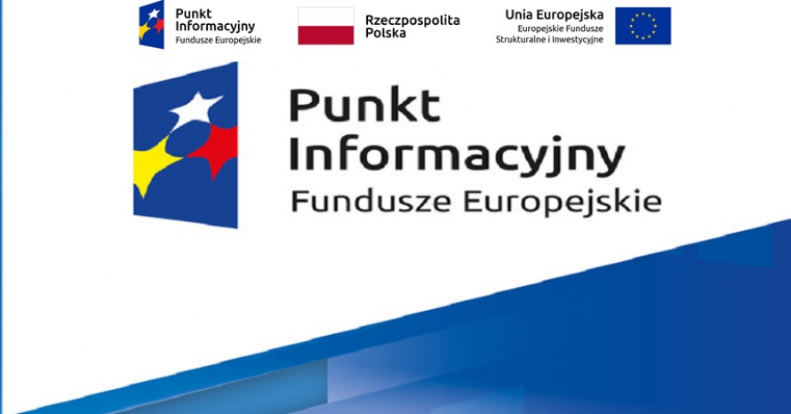 Logo punkt informacyjny fundusze europejskie, unia europejska europejskie fundusze strukturalne i inwestycyjne, Flaga Polski Rzeczpospolita Polska 