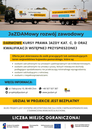 Projekt „JaZDAMowy rozwój zawodowy&quot;
