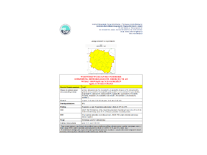 OSTRZEŻENIA METEOROLOGICZNE ZBIORCZO NR 169
