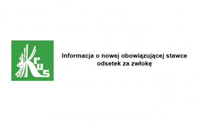 Informacja o nowej obowiązującej stawce odsetek za zwłokę