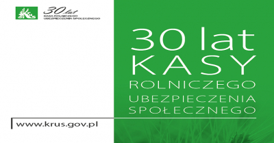 List Prezes KRUS dr Aleksandry Hadzik z okazji 30-lecia Kasy Rolniczego Ubezpieczenia Społecznego