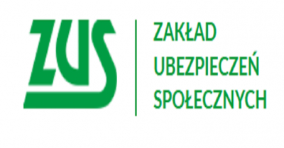 na zdjęciu logo ZUS i napis Zakład Ubezpieczeń Społecznych