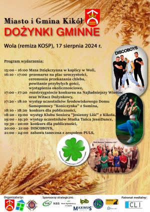 plakat na Dożynki Gminne 2024