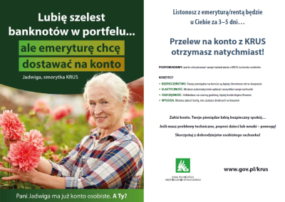Informacja dotycząca kont bankowych - KRUS