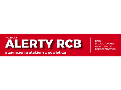 Poznaj Alerty RCB o zagrożeniu atakiem z powietrza