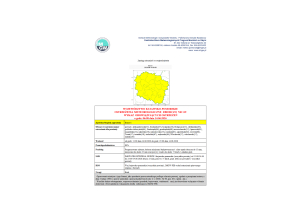 OSTRZEŻENIA METEOROLOGICZNE ZBIORCZO NR 119