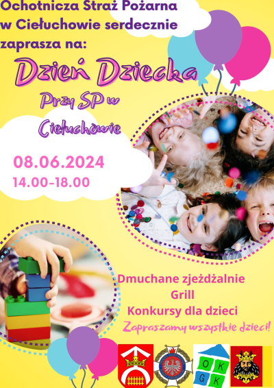 Zapraszamy Dzień Dziecka przy SP w Ciełuchowie