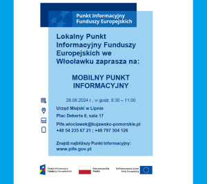 Lokalny Punkt Informacyjny Funduszy Europejskich  we Włocławku zaprasza