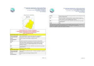 OSTRZEŻENIA METEOROLOGICZNE ZBIORCZO NR 44