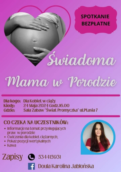 Świadoma Mama w porodzie - informacja o spotkaniu