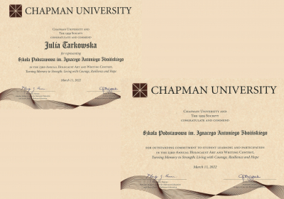 dyplomy Uniwersytetu Chapman