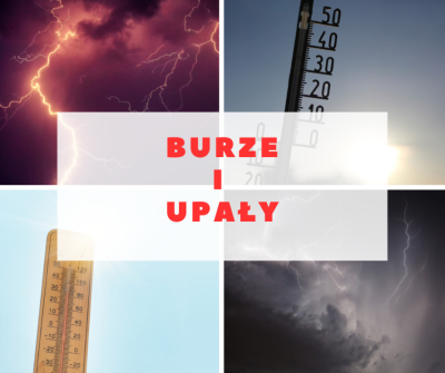 Ostrzeżenie meteorologiczne - burze i upały
