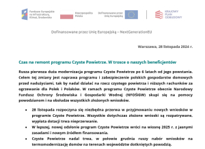 Czas na remont programu Czyste Powietrze. W trosce o naszych beneficjentów