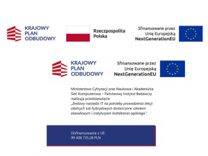 Informacja o podpisaniu umowy z Ministrem Cyfryzacji na nieodpłatne przekazanie sprzętu w ramach Krajowego Plan Odbudowy i Zwiększania Odporności