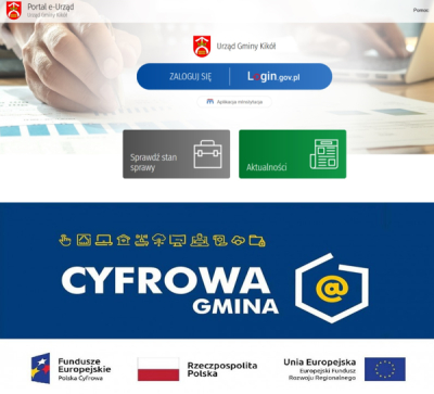 Gmina Kikół uruchomiła portal mieszkańca e-instytucja Urzędu Gminy w Kikole