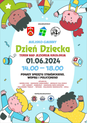 Zapraszamy naszych najmłodszych mieszkańców do udziału w Miejsko-Gminny Dniu Dziecka 