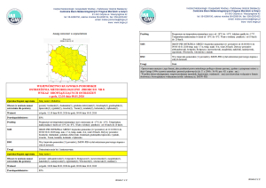 OSTRZEŻENIA METEOROLOGICZNE ZBIORCZO NR 8