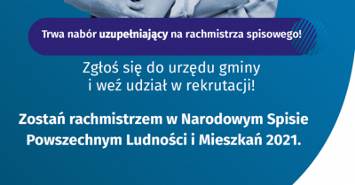 Otwarty i konkurencyjny nabór uzupełniający kandydatów na rachmistrzów spisowych