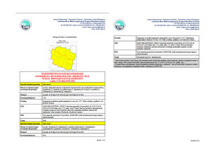 OSTRZEŻENIA METEOROLOGICZNE ZBIORCZO NR 52