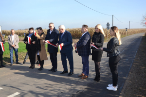 Oficjalne odebranie odcinka drogi gminnej nr 170112 C w miejscowości Wolęcin