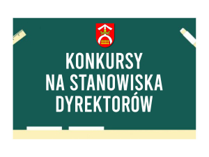 konkurs na stanowiska dyrektorów