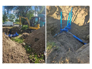 Prace związane z wymianą sieci wodociągowej w Moszczonnem i Walentowie dobiegają końca