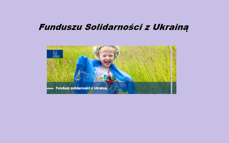 Funduszu Solidarności z Ukrainą