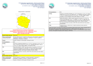 OSTRZEŻENIA METEOROLOGICZNE ZBIORCZO NR 35