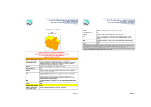 OSTRZEŻENIA METEOROLOGICZNE ZBIORCZO NR 122