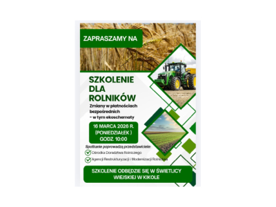 szkolenie dla rolników