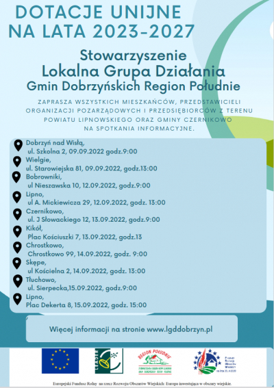 DOTACJE UNIJNE NA LATA 2023-2027