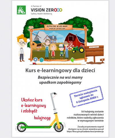 Rozwiąż kurs e-learningowy i wygraj jedną z 50 hulajnóg ufundowanych przez KRUS