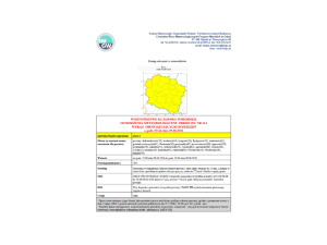 OSTRZEŻENIA METEOROLOGICZNE ZBIORCZO NR 114