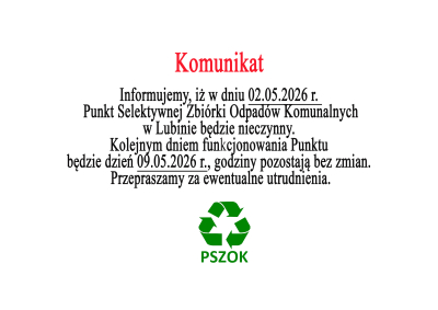 komunkat PSZOK
