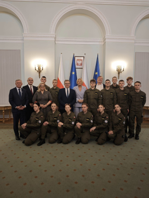 Burmistrz Kikoła z wizytą w Pałacu Prezydenckim w Warszawie