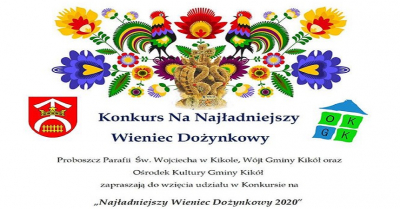 Plakat konkurs na wieniec dożynkowy