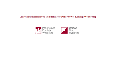 Adres multimedialnych komunikatów Państwowej Komisji Wyborczej