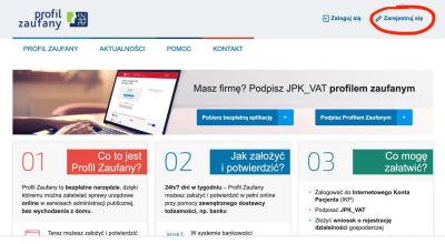 Jak założyć Profil Zaufany przez internet -grafika