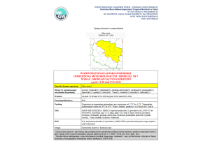 OSTRZEŻENIA METEOROLOGICZNE ZBIORCZO NR 7