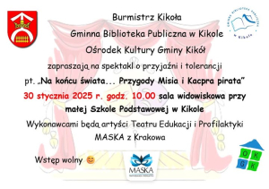 Zaproszenie na spektakl o przyjaźni i tolerancji