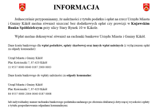 INFORMACJA