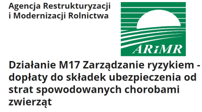 Działanie M17 Zarządzanie ryzykiem - dopłaty do składek ubezpieczenia od strat spowodowanych chorobami zwierząt