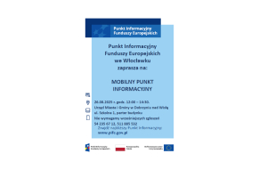 Mobilny Punkt Informacyjny w Urzędzie Miasta i Gminy w Dobrzyniu nad Wisłą