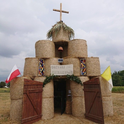 Witacz dożynkowy w Sierakowie