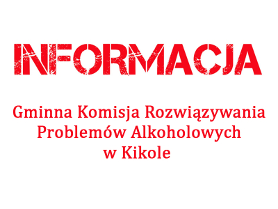 Zmiana dyżurów psychologa przy GKRPA w Kikole
