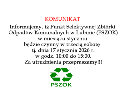 komunkat PSZOK